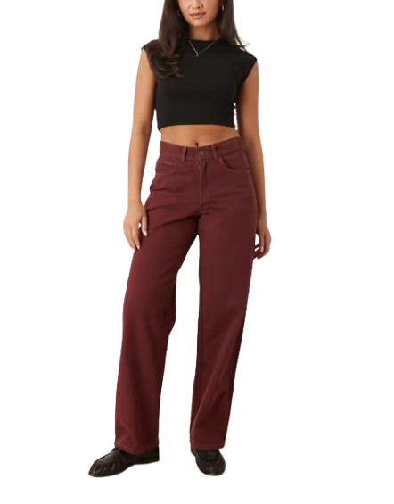 Burgundy Jeans